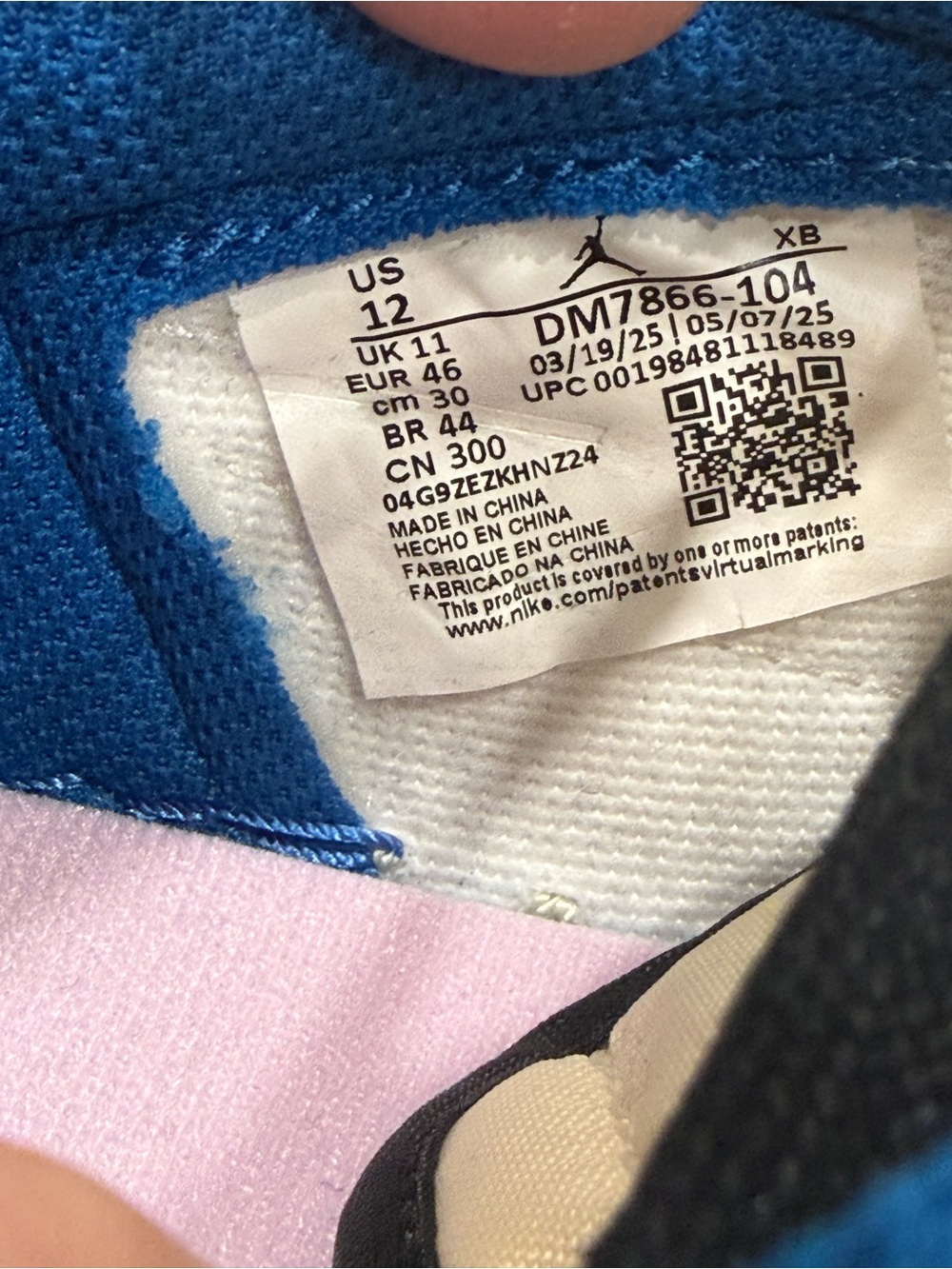 Fragment Travis Scott Jordan 1 Retro Low DM7866-104 Sail Black Military Blue 12 - Picture 11 of 13